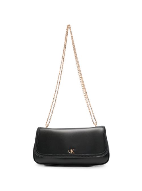 Borsa donna Calvin Klein Convertible nera con tracolla a catena Calvin Klein | LV04F3172GUB1